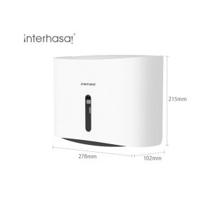 Диспенсер для полотенец Z-типа сборки торговой марки Interhasa TISSUE BOX Serie белый ABC-пластик. Photo 3